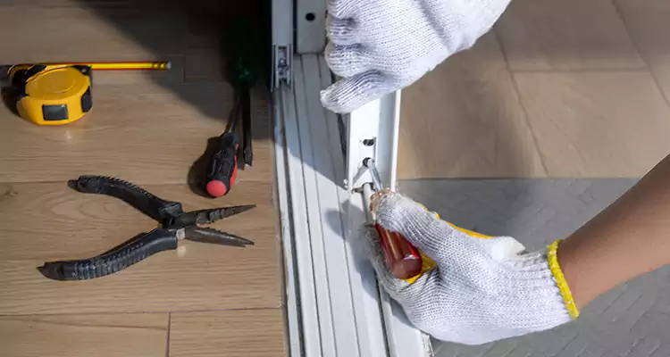 Backyard Sliding Door Track Repair in Alameda, CA